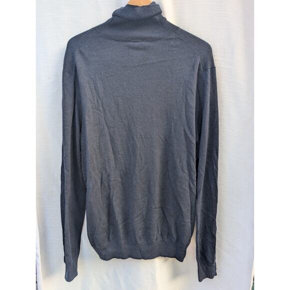 JoS A Bank Traveler Mens Merino Wool Knit Sweater Sz XXL Turtleneck Classic NWT - Picture 2 of 5